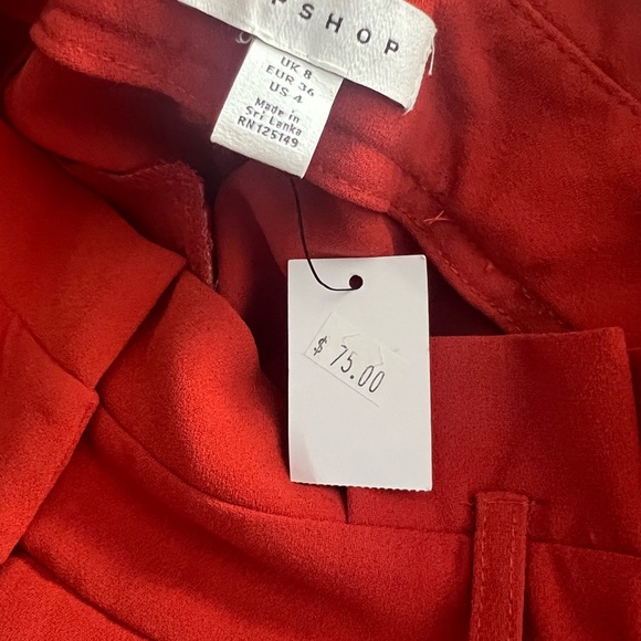 TOPSHOP BURNT ORANGE DRESS PANTS NWT - Picture 2 of 2